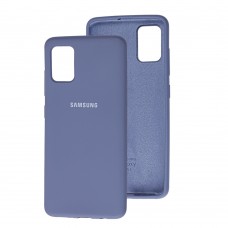Чехол для Samsung Galaxy A51 (A515) Silicone Full лавандовый серый