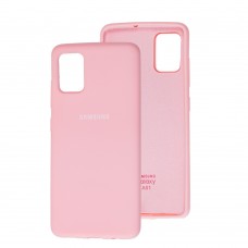 Чохол для Samsung Galaxy A51 (A515) Silicone Full рожевий / light pink