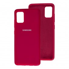 Чехол для Samsung Galaxy A51 (A515) Silicone Full вишневый