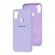 Чехол для Samsung Galaxy A11 / M11 Silicone Full фиалковый