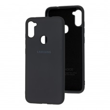 Чохол для Samsung Galaxy A11 / M11 Silicone Full темно-сірий