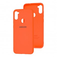 Чохол для Samsung Galaxy A11 / M11 Silicone Full помаранчевий