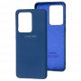 Чехол для Samsung Galaxy S20 Ultra (G988) Silicone Full синий