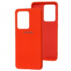 Чехол для Samsung Galaxy S20 Ultra (G988) Silicone Full красный