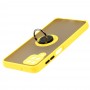 Чохол для Samsung Galaxy A12 (A125) LikGus Edging Ring жовтий