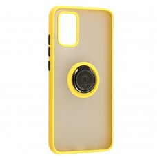 Чехол для Samsung Galaxy A02s (A025) LikGus Edging Ring желтый 