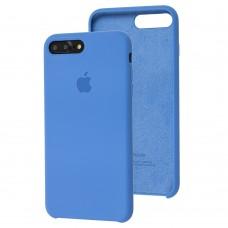 Чехол Silicone для iPhone 7 Plus / 8 Plus Premium case azure