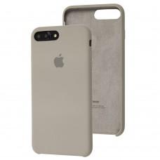 Чехол Silicone для iPhone 7 Plus / 8 Plus Premium case pebble 