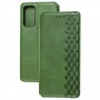 Чехол книжка для Samsung Galaxy S20 FE (G780) Getman Cubic зеленый