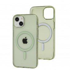 Чехол для iPhone 13 Clear color MagSafe green