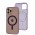 Чехол для iPhone 12/12 Pro Clear color MagSafe purple