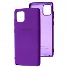 Чехол для Samsung Galaxy Note 10 Lite (N770) Silicone Full фиолетовый / purple