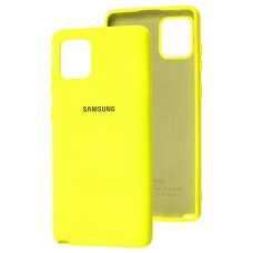 Чехол для Samsung Galaxy Note 10 Lite (N770) Silicone Full желтый / flash