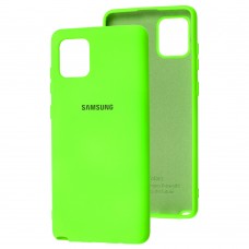 Чехол для Samsung Galaxy Note 10 Lite (N770) Silicone Full салатовый / neon green
