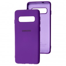Чехол для Samsung Galaxy S10 (G973) Silicone Full фиолетовый / grape