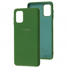 Чохол для Samsung Galaxy M51 (M515) Silicone Full зелений / dark green