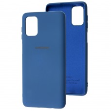 Чехол для Samsung Galaxy M51 (M515) Silicone Full синий / navy blue