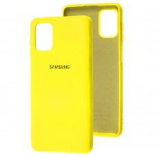 Чехол для Samsung Galaxy M51 (M515) Silicone Full желтый / flash