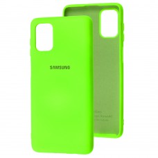 Чехол для Samsung Galaxy M51 (M515) Silicone Full салатовый / neon green