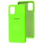 Чохол для Samsung Galaxy M51 (M515) Silicone Full салатовий / neon green