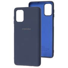 Чохол для Samsung Galaxy M51 (M515) Silicone Full темно-синій / midn blue