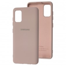 Чехол для Samsung Galaxy A41 (A415) Silicone Full розовый / pink sand